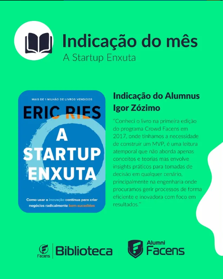 📚 Indicação do Mês | A Startup Enxuta