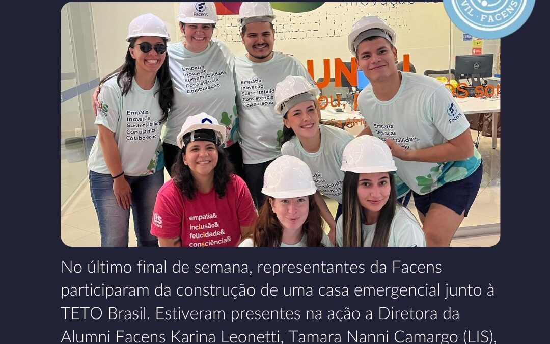 Facens participa de ação com a TETO