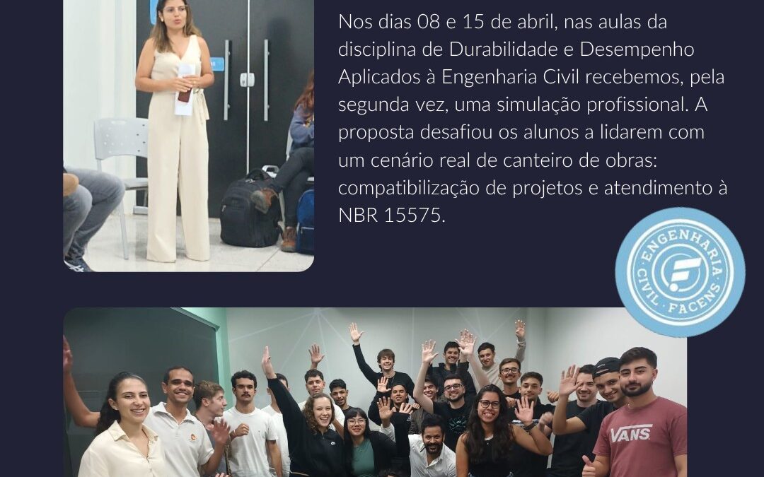 Ex-alunos participam da disciplina UPX – Durabilidade e Desempenho Aplicados à Engenharia Civil