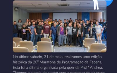 Edição histórica da Maratona de Programação da Facens.